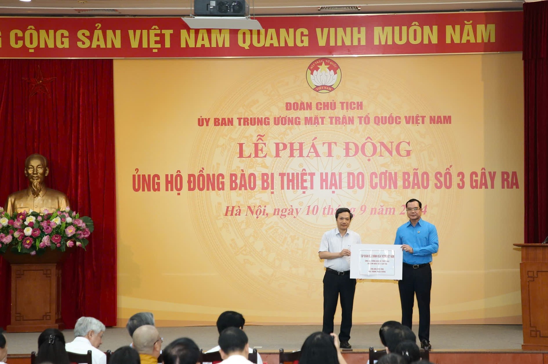 VNPT ủng hộ đồng bào bị thiệt hại do cơn bão số 3 gây ra