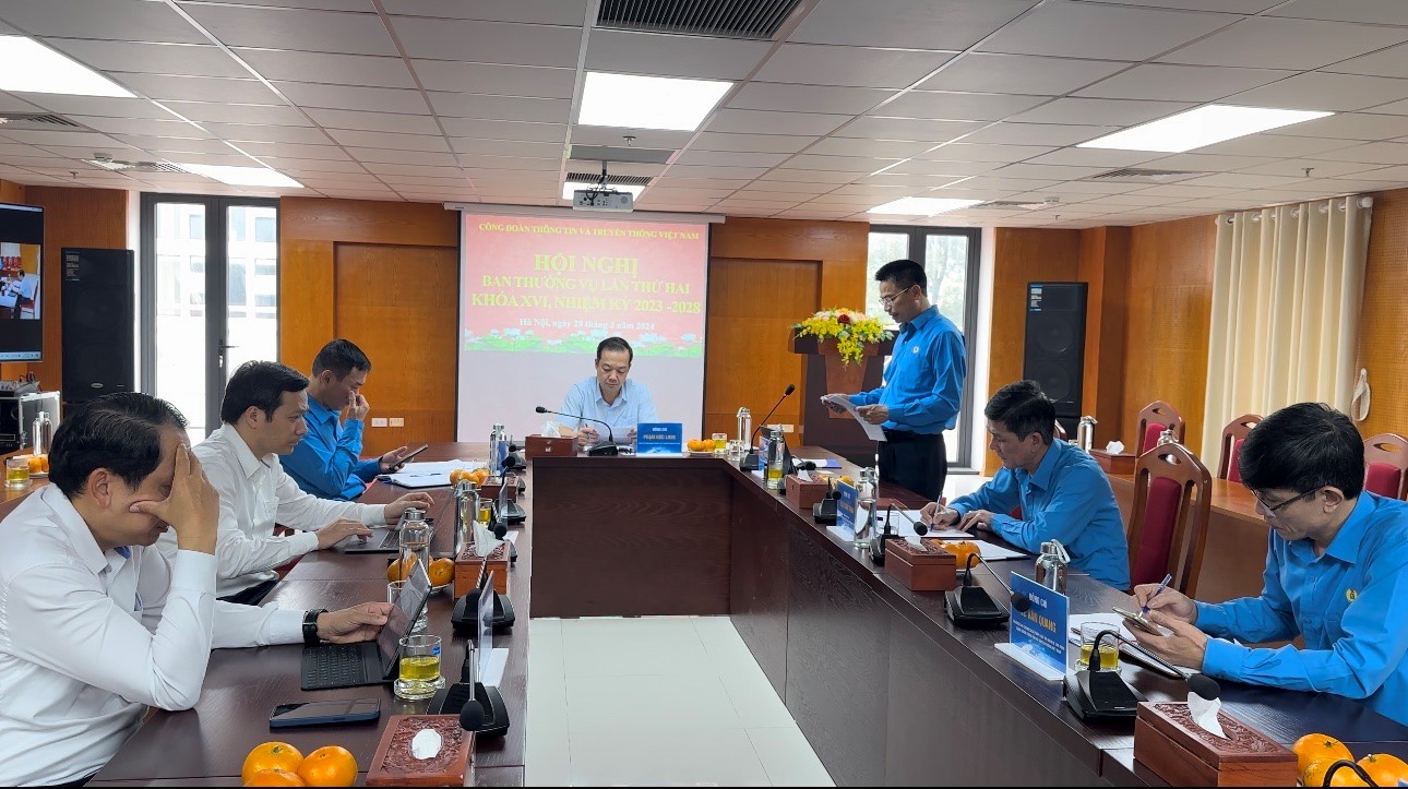 Hội nghị Ban Thường vụ lần thứ hai, khóa XVI Công đoàn Thông tin và Truyền thông Việt Nam