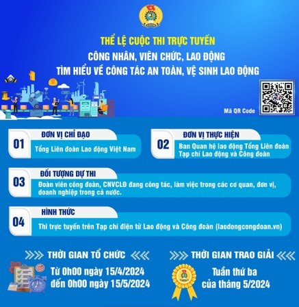 Hưởng ứng Cuộc thi trực tuyến  “Công nhân, viên chức, lao động tìm hiểu  về công tác An toàn vệ sinh lao động”