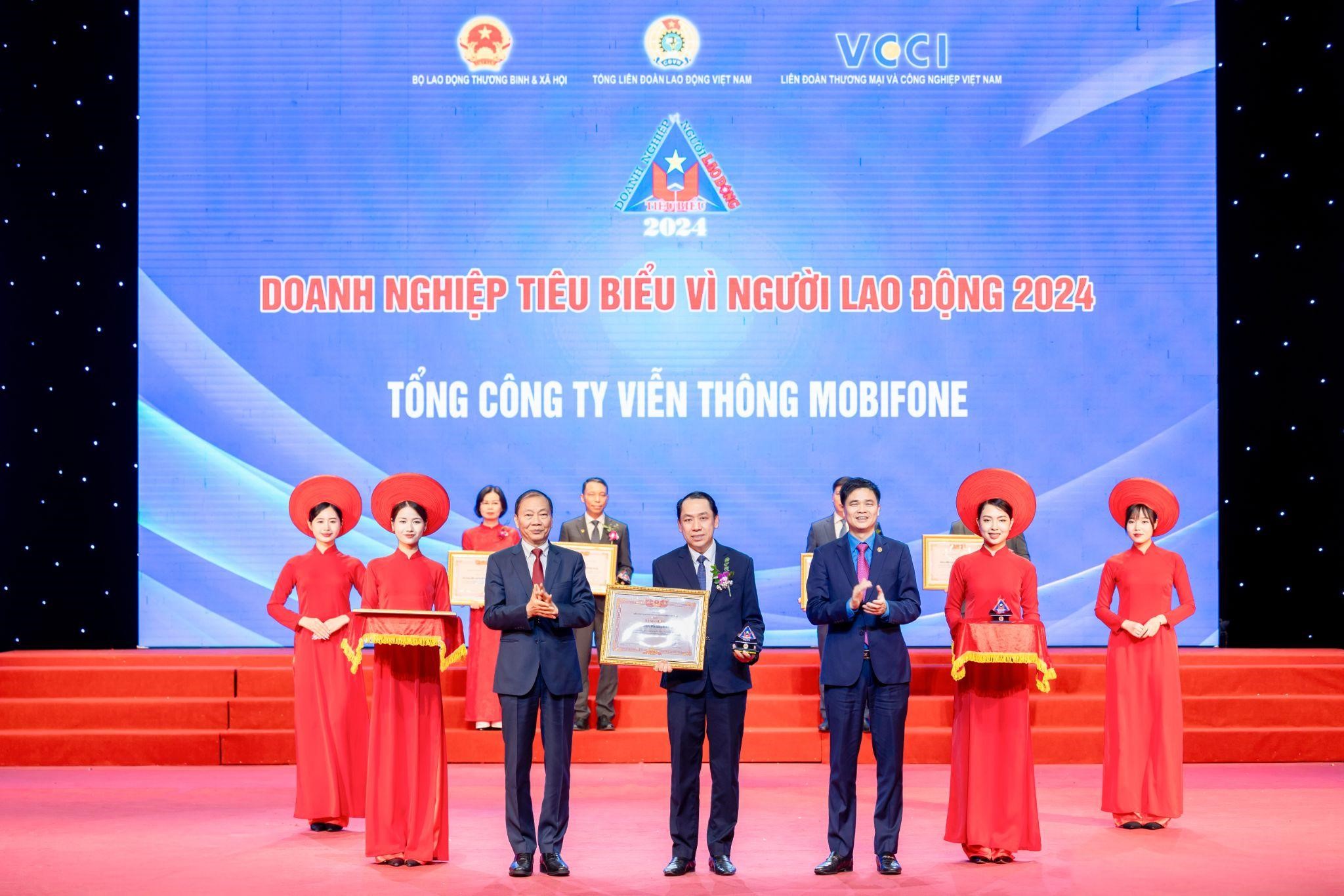 Tổng công ty Viễn thông MobiFone là Doanh nghiệp tiêu biểu vì Người lao động năm 2024