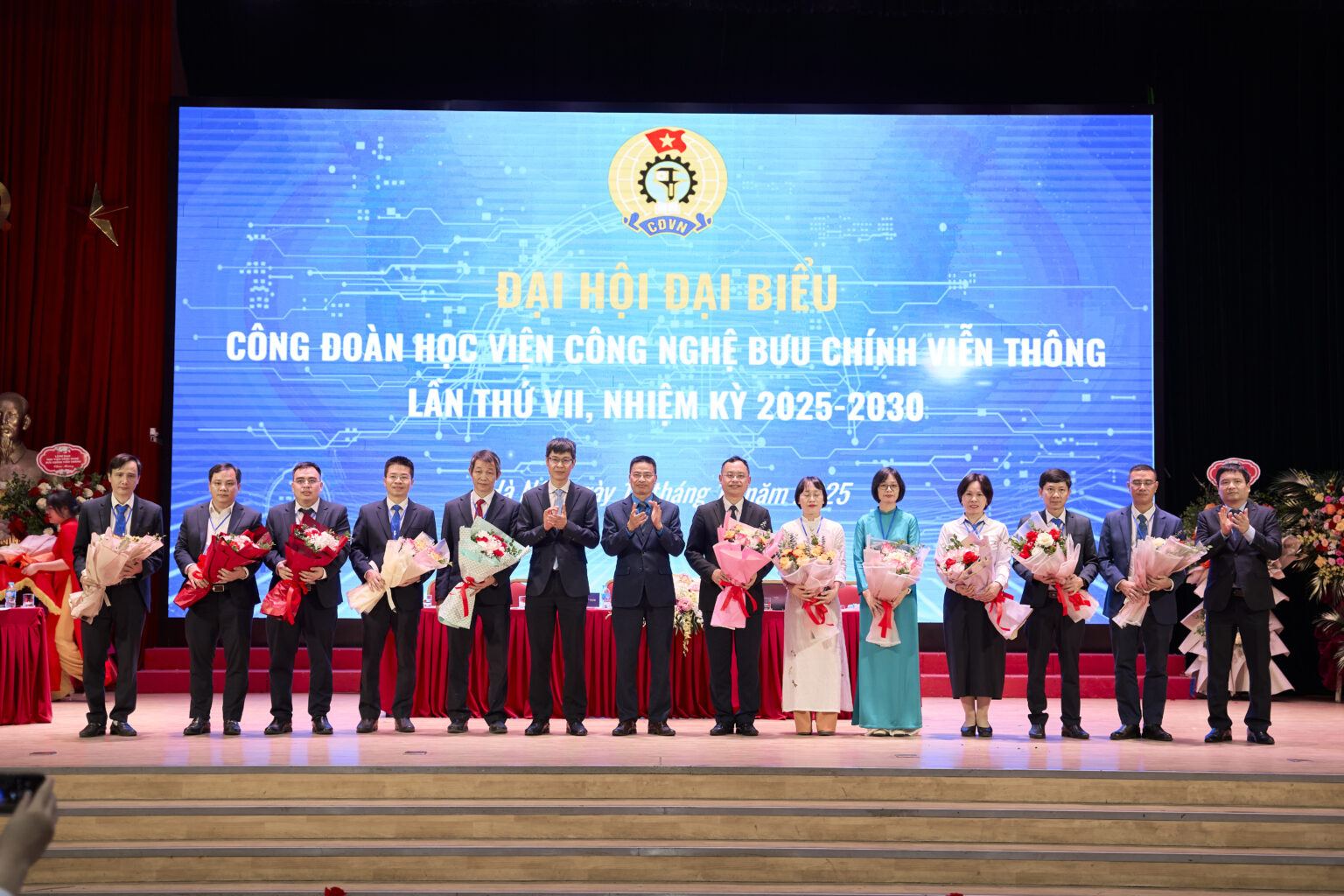 Tổ chức thành công Đại hội đại biểu Công đoàn Học viện Công nghệ Bưu chính Viễn thông lần thứ VII, nhiệm kỳ 2025-2030